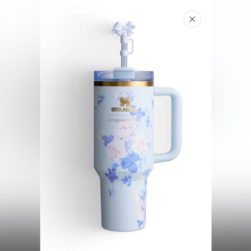 LoveShackFancy x Stanley 40oz Quencher NIB “Everblooming Rosettes”